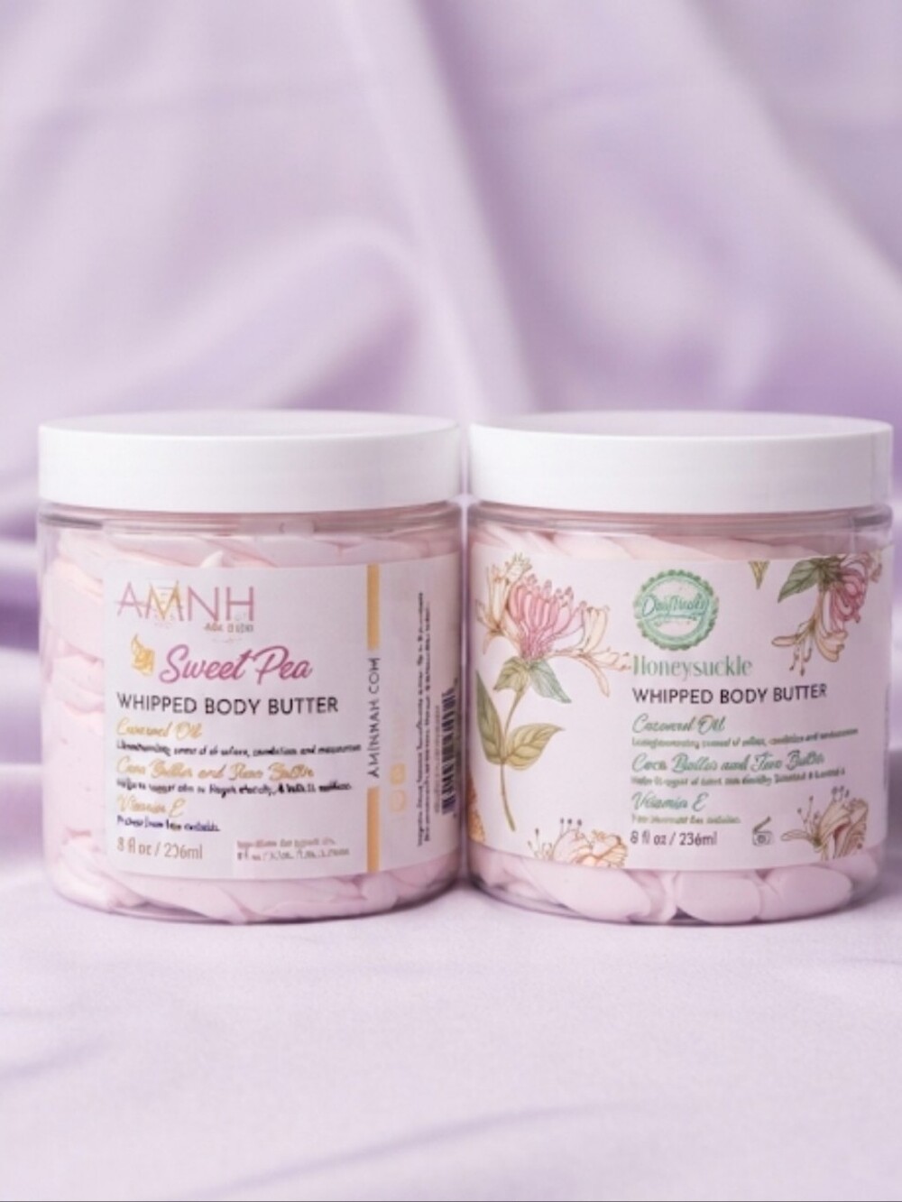 Aminnah Sweet Pea & Hobeysuckle Whipped Body Butter -